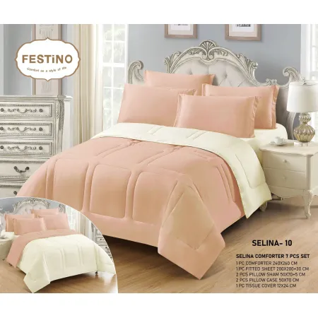 Milanobedlinen Comforter Selina 7pcs Set